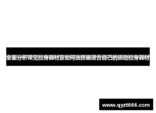 全面分析常见拉身器材及如何选择最适合自己的运动拉身器材